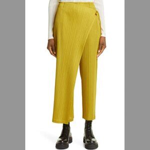 Pleats Please by Issey Miyake May Wrap Pants in Ochre
